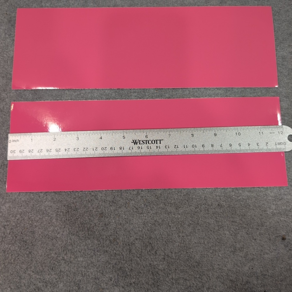 3M 2080 Gloss G103 Hot Pink Vinyl Wrap Strips 12x4" 3 Pk Auto Accent Film Decal - Picture 3 of 4